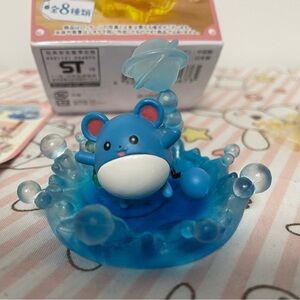 Pokemon Marill Accessory Tray Re-Ment Desktop Trading Figure Anime Toy